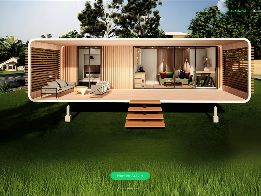 Motto yaşam web sitesi ana sayfa tasarımı